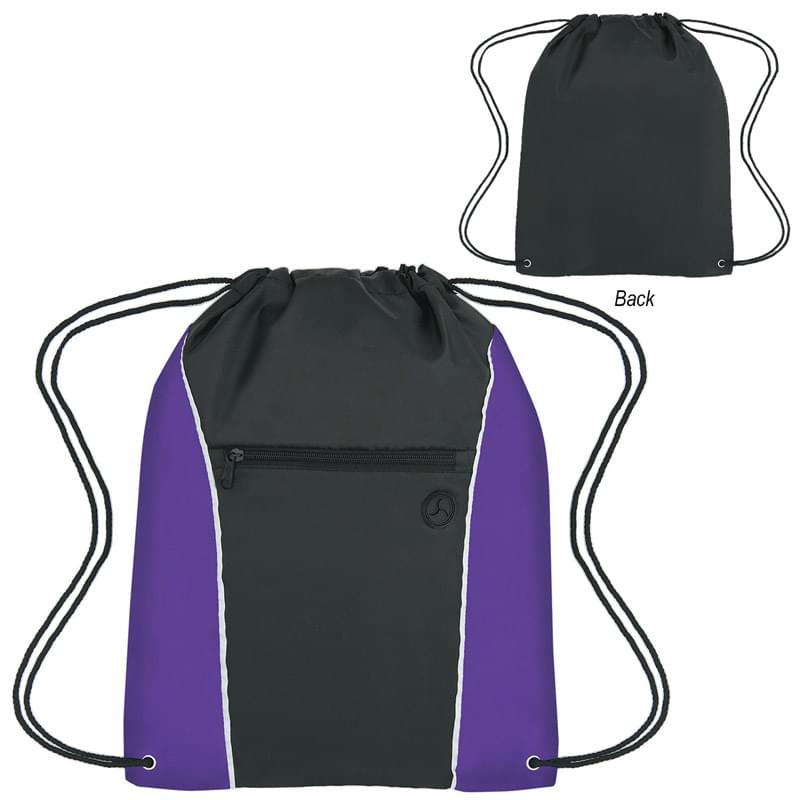Purple color option for Athletic Drawstring Bag