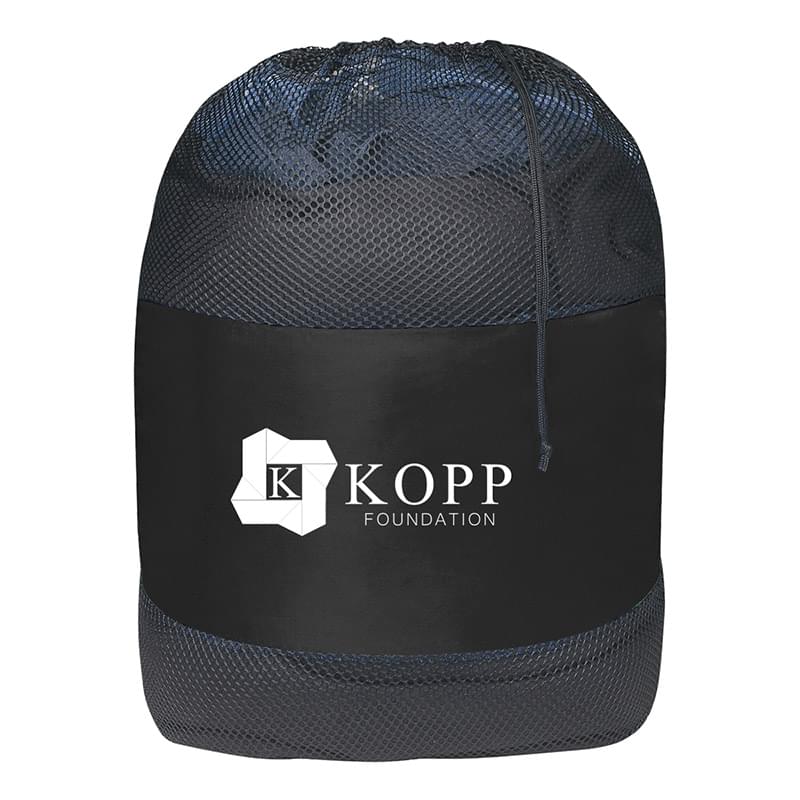 Black/Black color option for 25"X 36" Mesh Laundry Bag With Drawstring