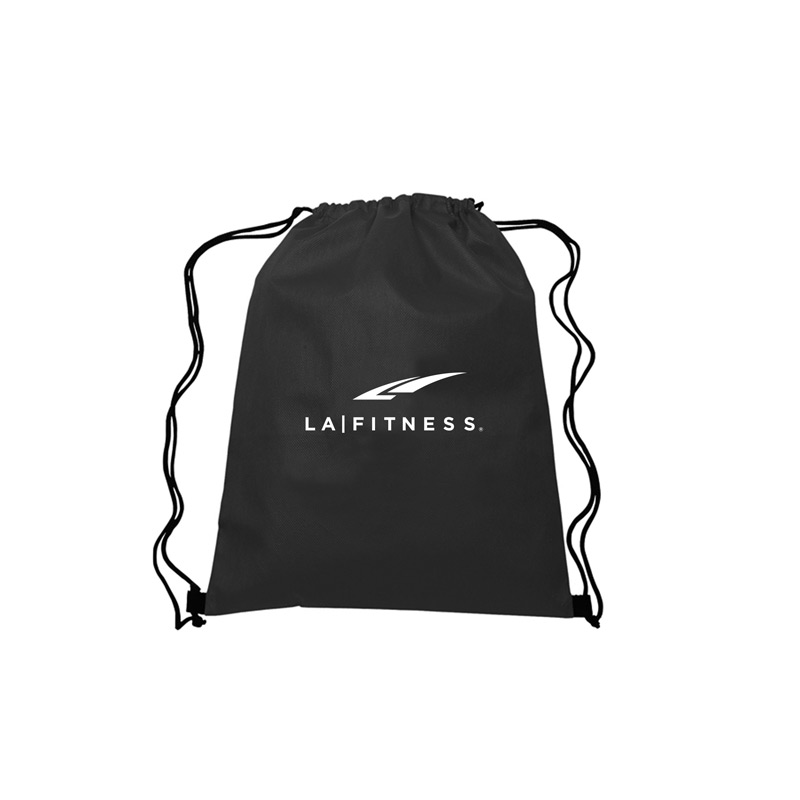 Black color option for 13.5"W X 16.5"H Drawstring Non Woven Bag
