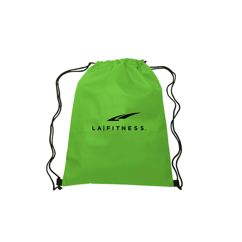 Lime color option for 13.5"W X 16.5"H Drawstring Non Woven Bag
