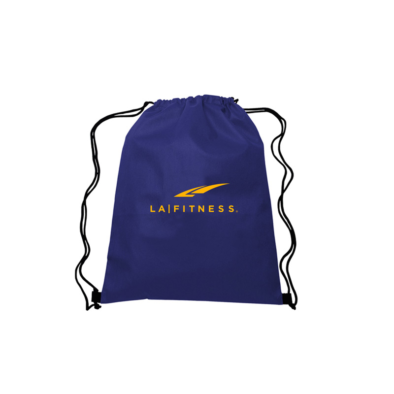 Navy color option for 13.5"W X 16.5"H Drawstring Non Woven Bag