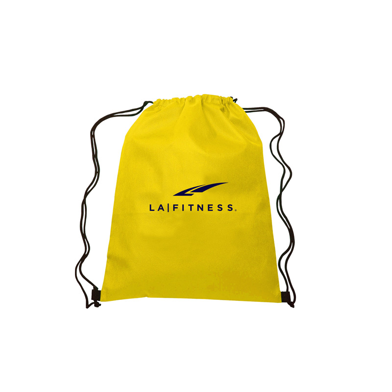 Yellow color option for 13.5"W X 16.5"H Drawstring Non Woven Bag