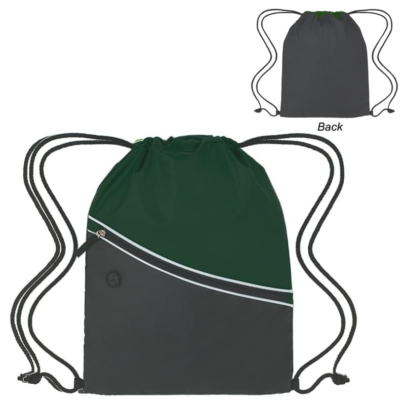 Forest Green color option for Bicolored Drawstring Pack