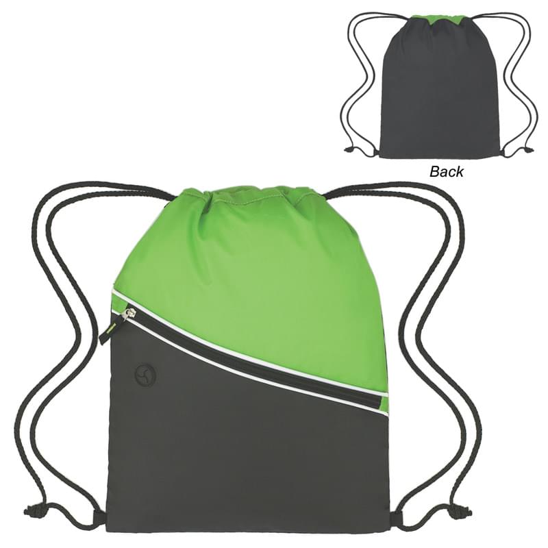 Lime color option for Bicolored Drawstring Pack