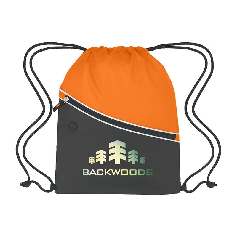 Orange color option for Bicolored Drawstring Pack