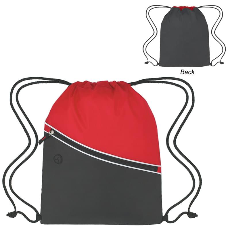 Red color option for Bicolored Drawstring Pack