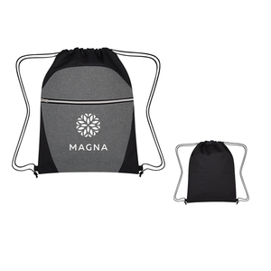 Photo of Bicolored Heather Like Drawstring Knapsack
