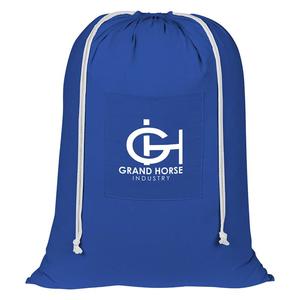 Photo of 100% Cotton Laundry Bag With Drawstring Closure