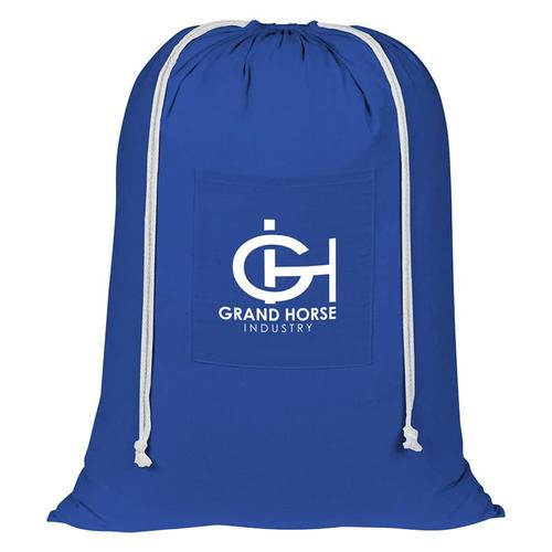 Main photo of 100% Cotton Laundry Bag With Drawstring Closure