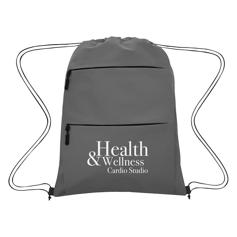 Gray color option for Affinity Soft Feel Drawstring Bag