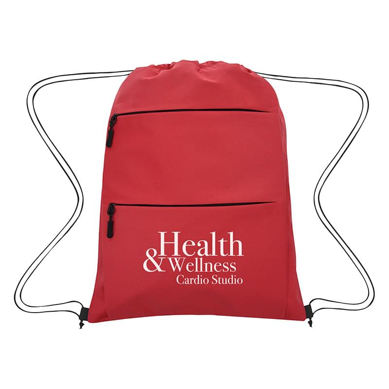 Red color option for Affinity Soft Feel Drawstring Bag