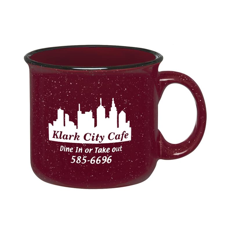 Maroon color option for 15 Oz. Campfire Mug With Mug Stuffer Jelly Beans