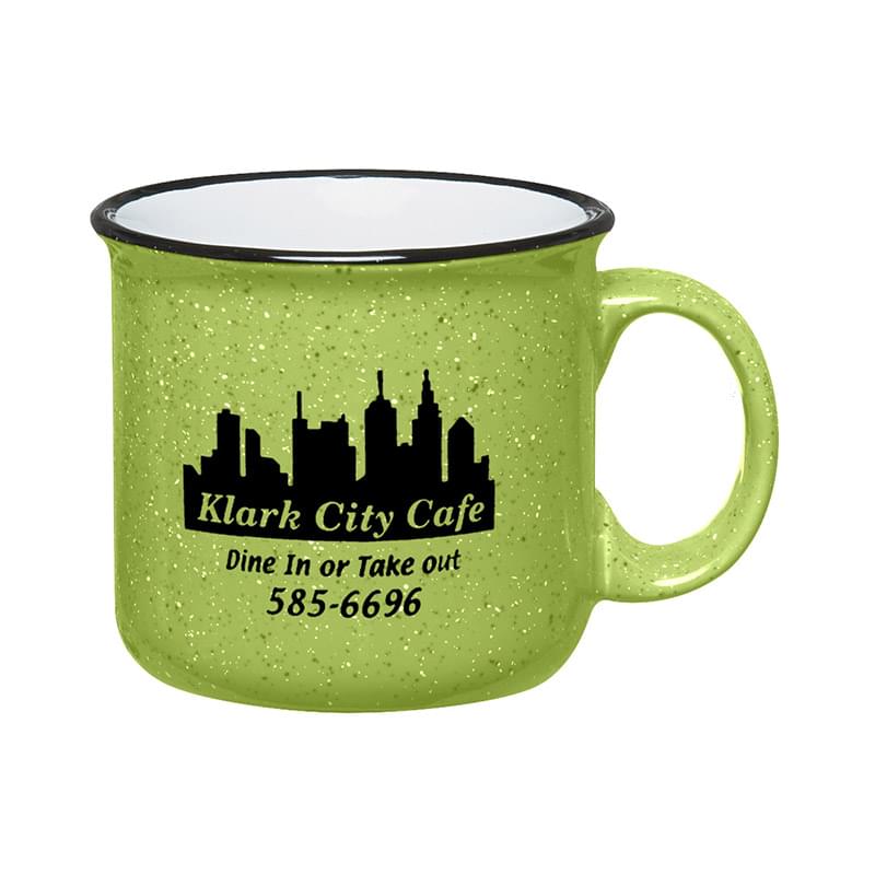 Lime Green/White color option for 15 Oz. Campfire Mug With Mug Stuffer Starlite Mints