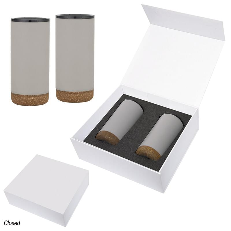White color option for 16 Oz. Wellington Stainless Steel Tumbler Gift Set