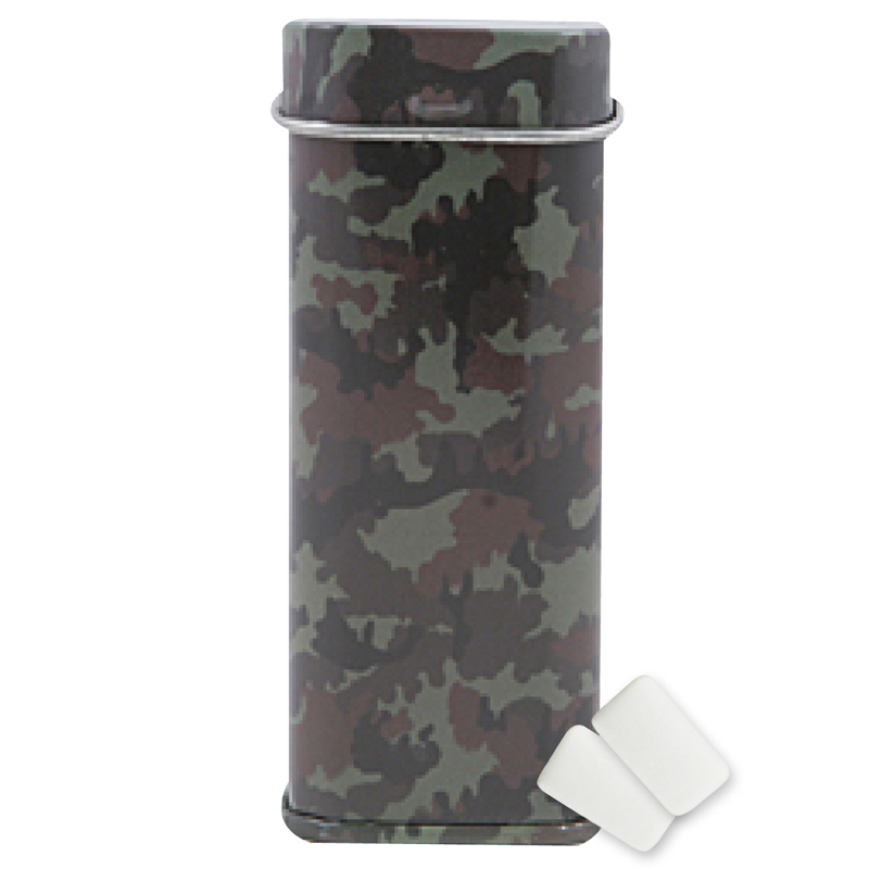 Camouflage color option for Tall Gum Tin