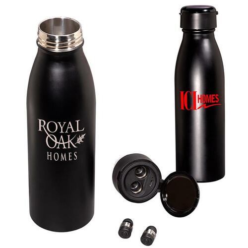 Photo of 600ml (20 Oz.) Insulated Bottle With Wireless Earbud