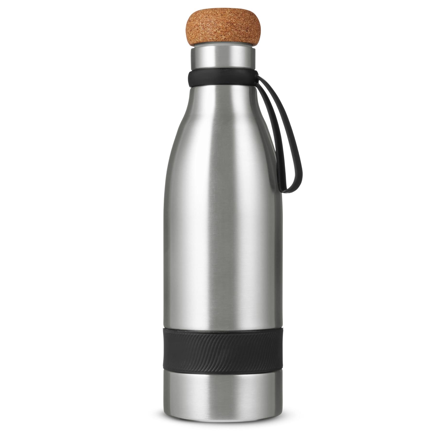 Silver color option for 19 Oz. Double Wall Vacuum Bottle With Cork Lid