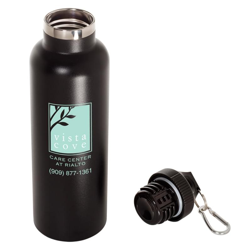 Matte Black color option for 26 Oz. (768 Ml) Double Wall Insulated Vacuum Workout Bottle