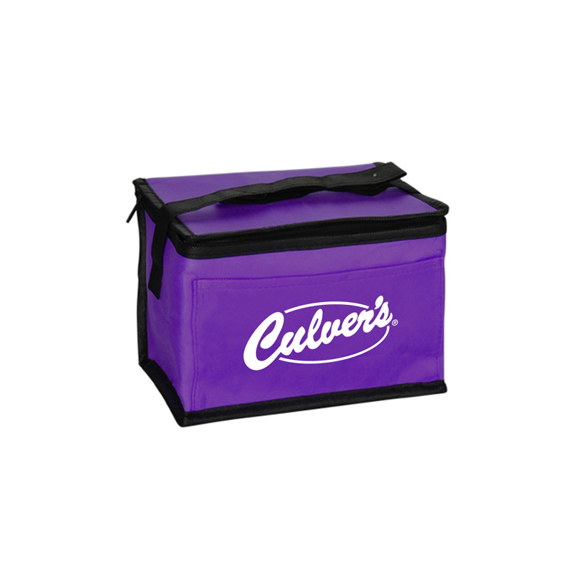 Purple color option for 8"W X 6"D X 5.5"H With 20" Handle 6 Pack Cooler
