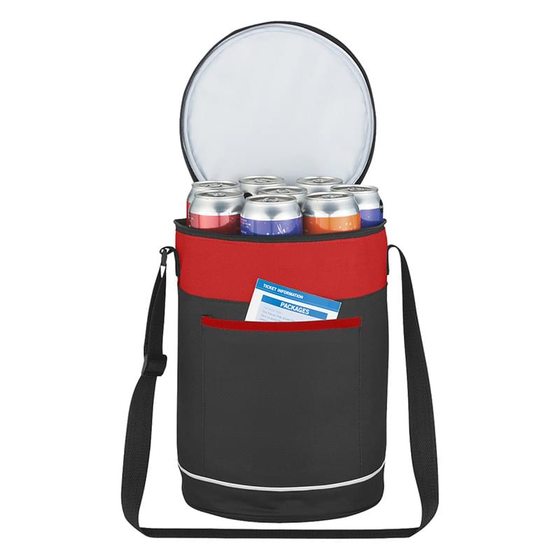 Red color option for Circular Cooler Bag