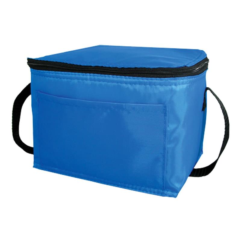 Royal Blue color option for 6 Pack Cooler Bag   Polyester Insulated Lunch Bag With Handle & Pocket