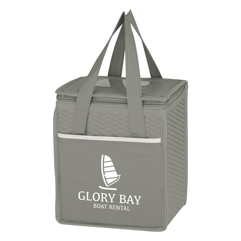 Gray color option for 80 Gram Non Woven, Coated Water Resistant Polypropylene Cooler Bag
