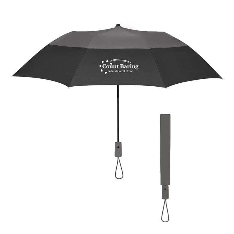 Black/Gray color option for 46" Arc Color Top Folding Umbrella