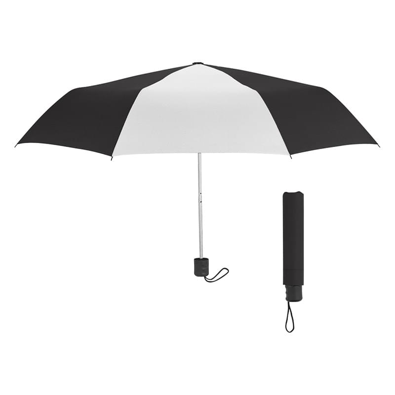 Black color option for 42" Arc Telescopic Umbrella With 100% Rpet Canopy