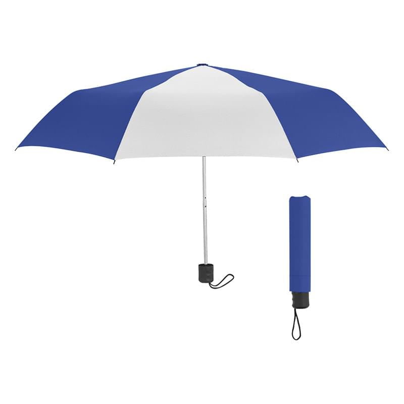 Blue color option for 42" Arc Telescopic Umbrella With 100% Rpet Canopy