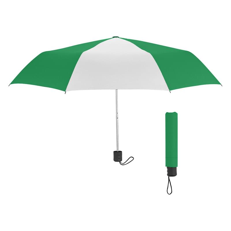 Green color option for 42" Arc Telescopic Umbrella With 100% Rpet Canopy