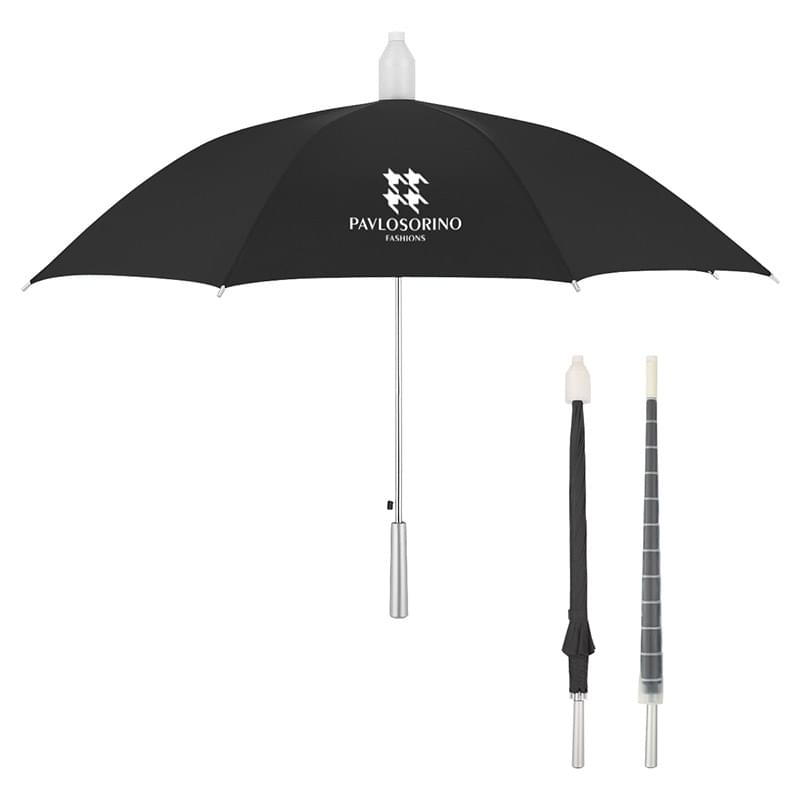 Black color option for 32" Collapsible Polyester Umbrella