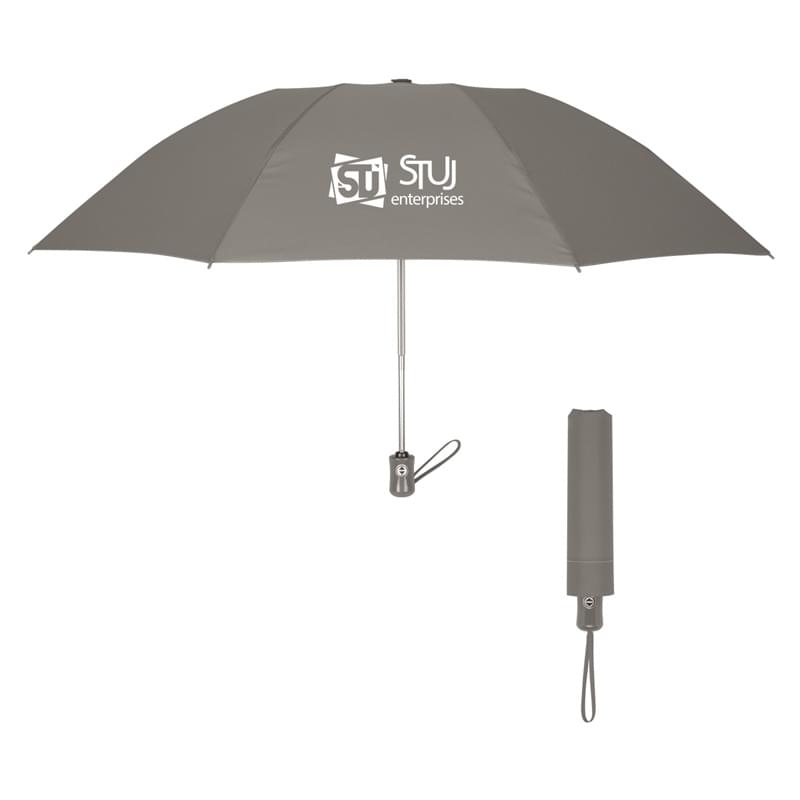 Gray color option for 44" Automatic Inverted Umbrella With Wrist Strap