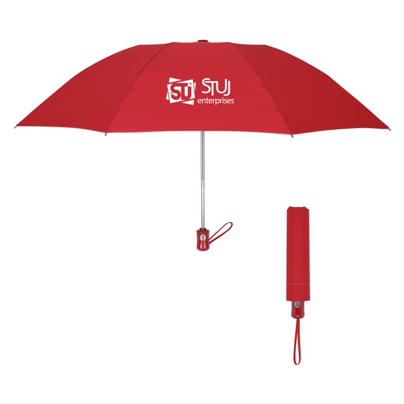 Red color option for 44" Automatic Inverted Umbrella With Wrist Strap