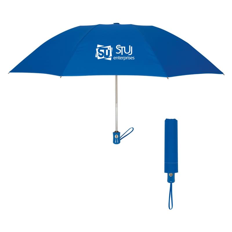 Royal Blue color option for 44" Automatic Inverted Umbrella With Wrist Strap