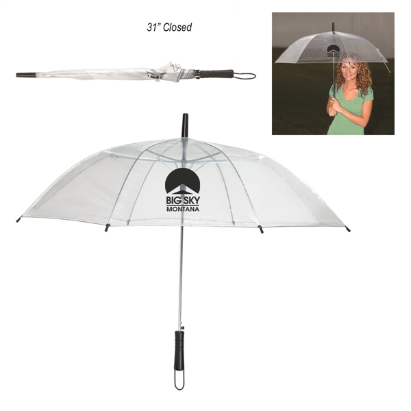 TRANSLUCENT CLEAR color option for 46" Arc Clear Umbrella