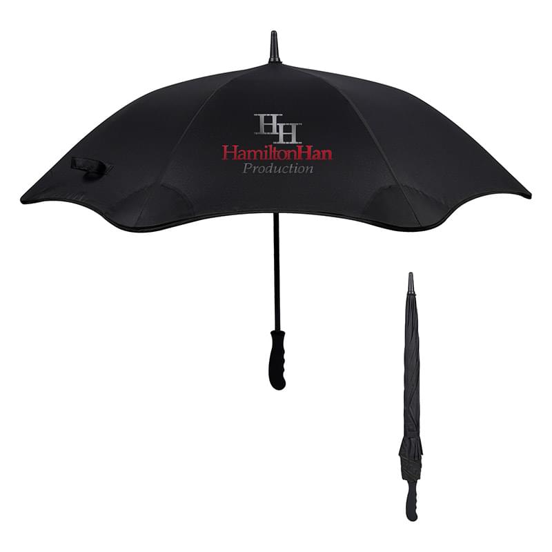 Black color option for 46" Arc Scalloped Edge Umbrella