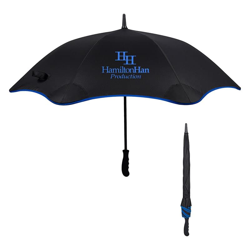 Blue color option for 46" Arc Scalloped Edge Umbrella