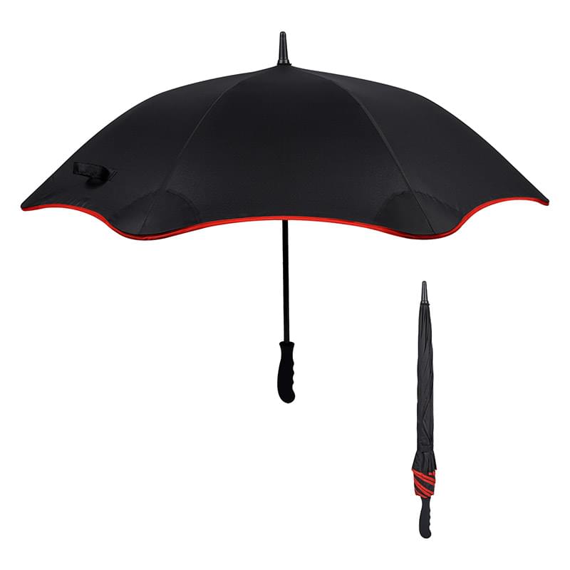 Red color option for 46" Arc Scalloped Edge Umbrella