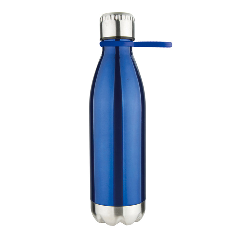 Blue Bottle/Blue Strap color option for 17 Oz Stainless Steel Bottle With Silicone Strap
