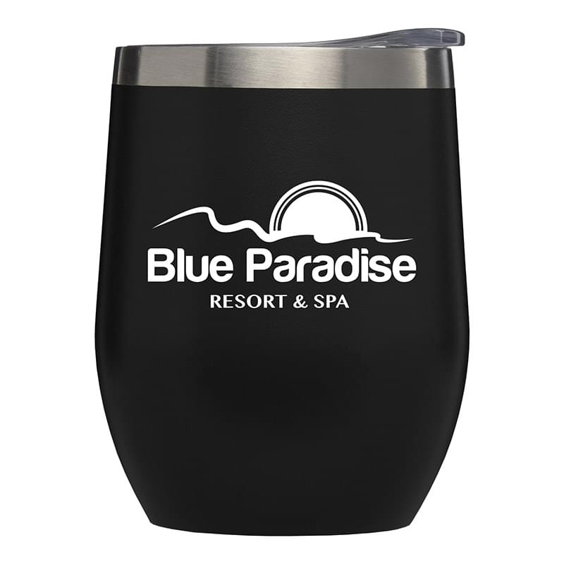 Black color option for Escape   11 Oz. Double Wall Stainless Wine Cup