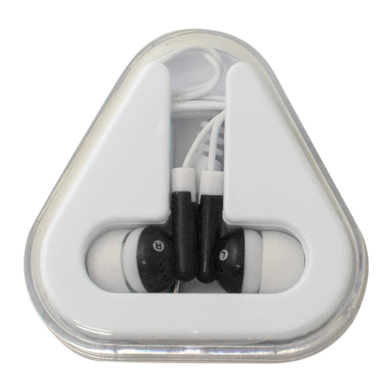 Black color option for Ear Buds With Triangle Case