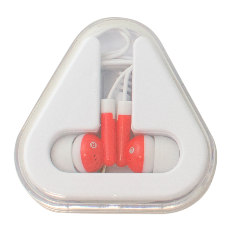 Red color option for Ear Buds With Triangle Case