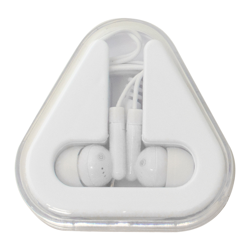 White color option for Ear Buds With Triangle Case