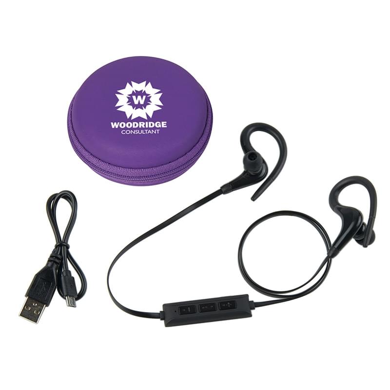 Purple color option for Bluetooth Earbuds With A Travel Case And Mesh Pocket
