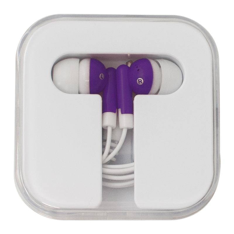 Purple color option for Ear Buds With Square Case
