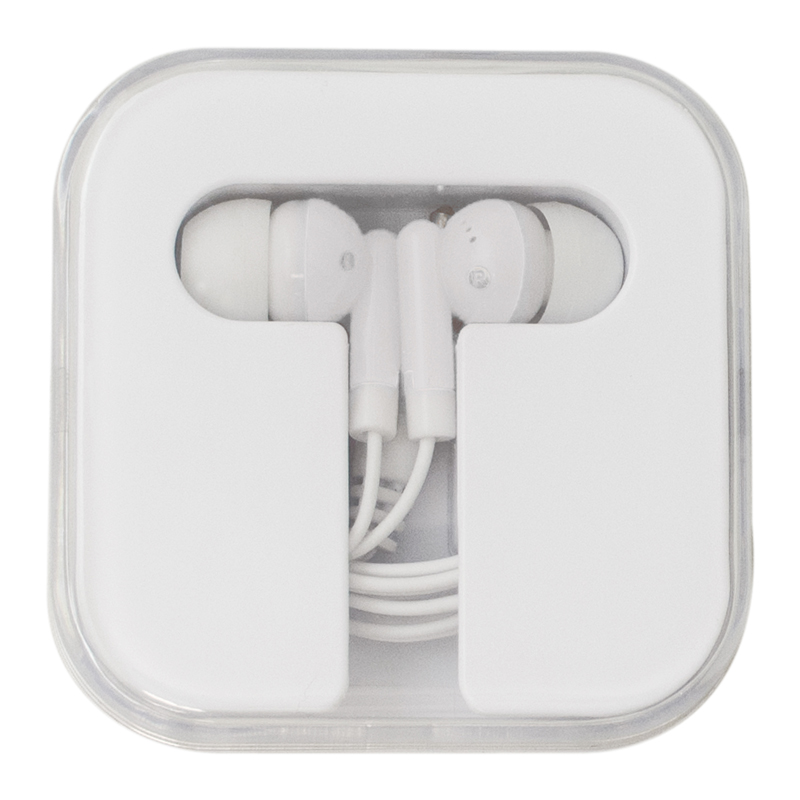 White color option for Ear Buds With Square Case