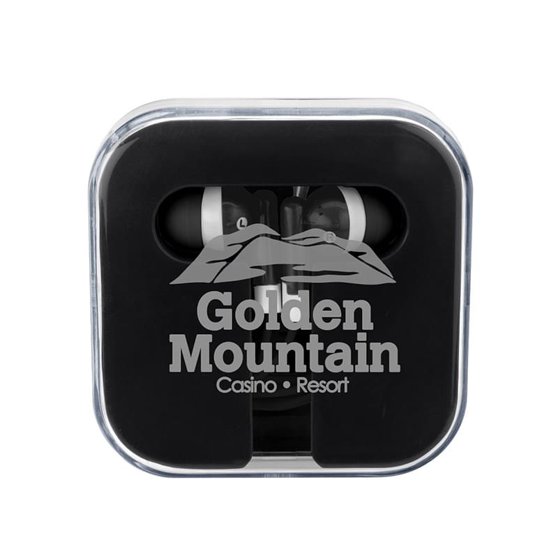 Black/Black color option for 48" Long Earpiece With Plastic Casing