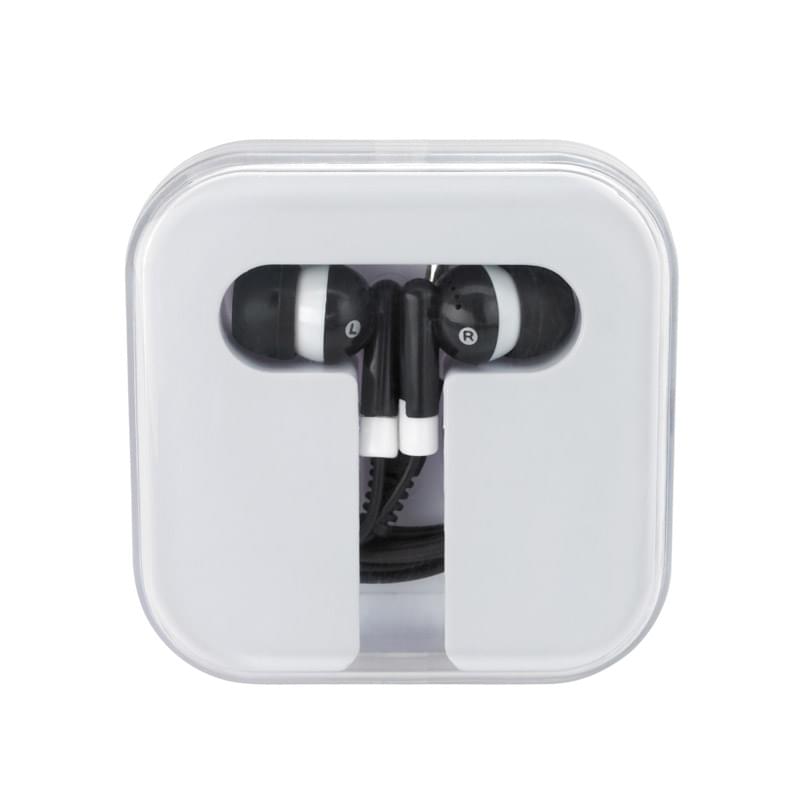Black/White color option for 48" Long Earpiece With Plastic Casing