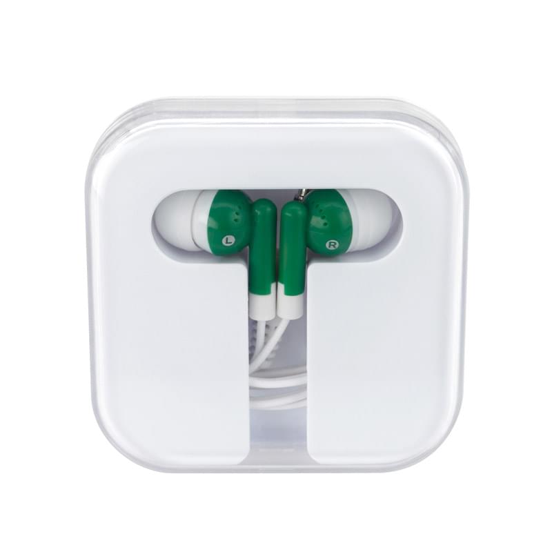 Green/White color option for 48" Long Earpiece With Plastic Casing