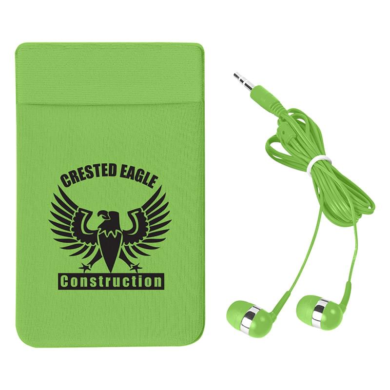Lime color option for Attachable Card And Earpiece Holder